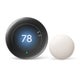 Google Nest Learning Thermostat (4th gen) includes Nest Temperature Sensor (2nd gen) - Polished Silver