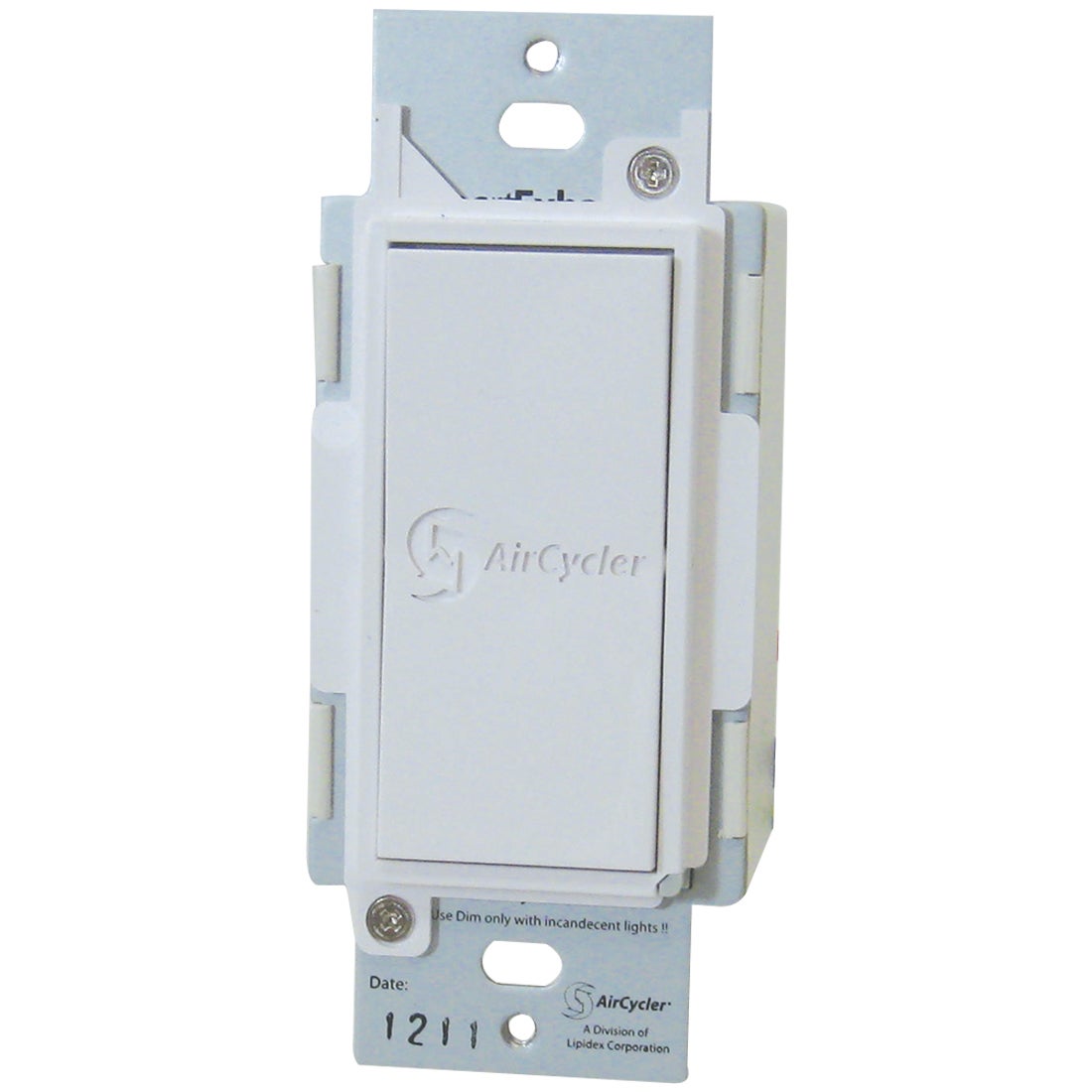 AirCycler Smart ExhaustRocker Wall Switch Timer White