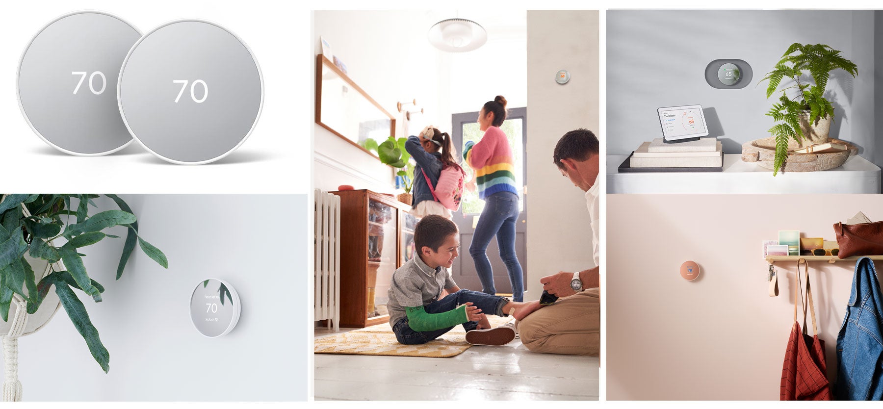 Google Nest Thermostat (Snow) product images